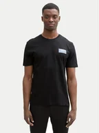 Koszulki męskie - Tom Tailor Denim T-Shirt 1043491 Czarny Regular Fit - miniaturka - grafika 1