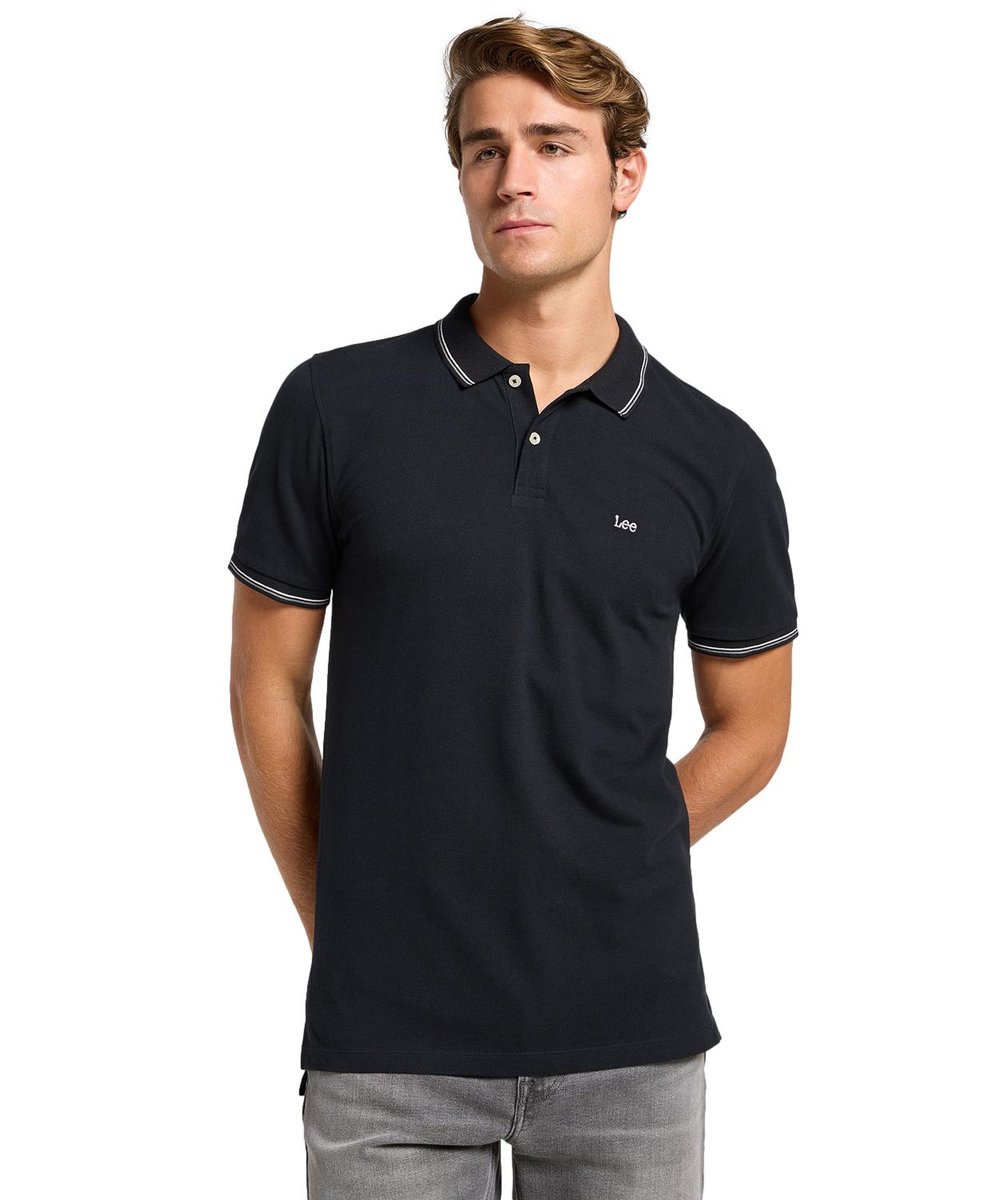 Koszulka Lee PIQUE POLO 112363659 Black M