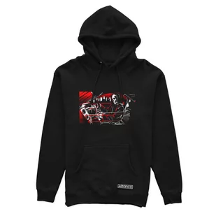 Czarna bluza z kapturem RACER REAPER-M - Odzież do sportów motorowych - miniaturka - grafika 1
