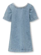 Sukienki i spódniczki dla dziewczynek - Kids ONLY Sukienka jeansowa Gigi 15345148 Niebieski Loose Fit - miniaturka - grafika 1