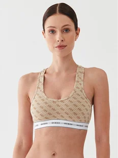 Guess Biustonosz top Carrie O97C01 KBOE1 Beżowy - Biustonosze - miniaturka - grafika 1