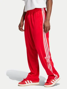 adidas Spodnie dresowe Adibreak IY9924 Czerwony Loose Fit - Spodnie sportowe męskie - miniaturka - grafika 1