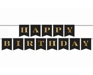Dekoracje sali - Godan Girlanda papierowa Happy Birthday 250 cm - miniaturka - grafika 1