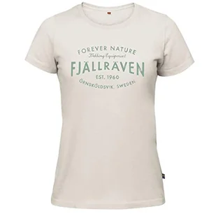 Fjallraven Est 1960 T-shirt damski biały Chalk White M F89979 - Koszulki i topy damskie - miniaturka - grafika 1