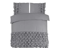 Pościel - 200x220 CYPRUS szary  kpl pościeli bawełna - miniaturka - grafika 1