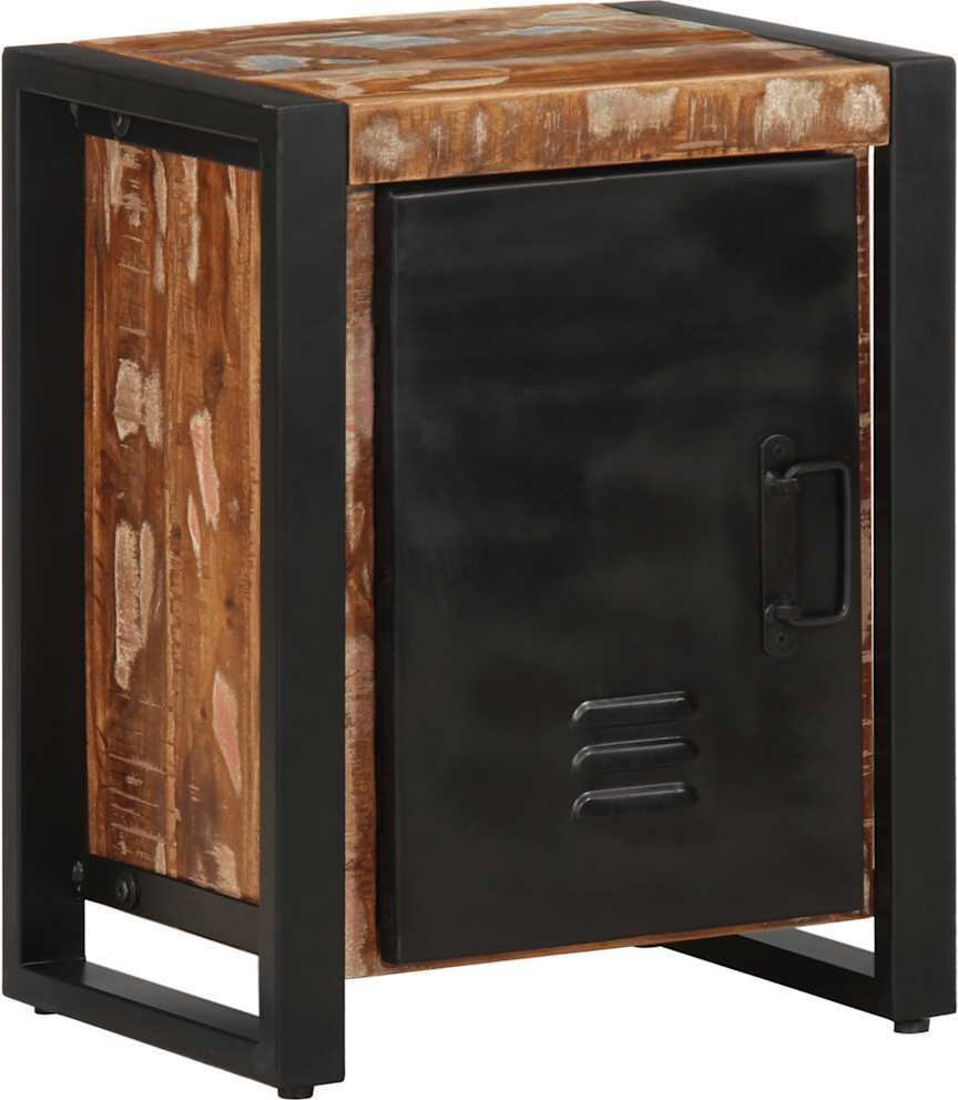 vidaXL Szafki nocne 2 szt. Wielokolorowe, szorstkie drewno mango