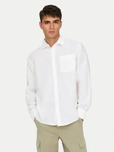 Only & Sons Koszula Caiden 22031804 Biały Regular Fit - Koszule męskie - miniaturka - grafika 1