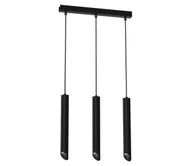 Lampy sufitowe - Żyrandol na lince CORTE 3xGU10/8W/230V czarny - miniaturka - grafika 1