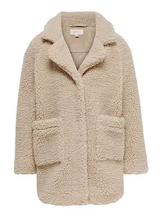 ONLY Dziewczęcy płaszcz Only Girl Sherpa 158cuban kurtka piaskowa, Cuban Sandand, 158 EU, Cuban Sand, 158 cm - Kurtki i płaszcze dla dziewczynek - miniaturka - grafika 1