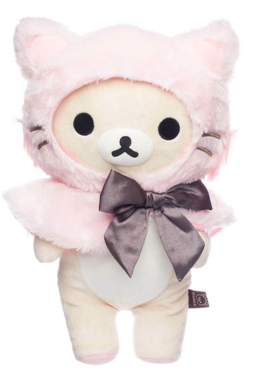 korilakkuma pink cat maskotka pluszak aqi medium plush 33cm
