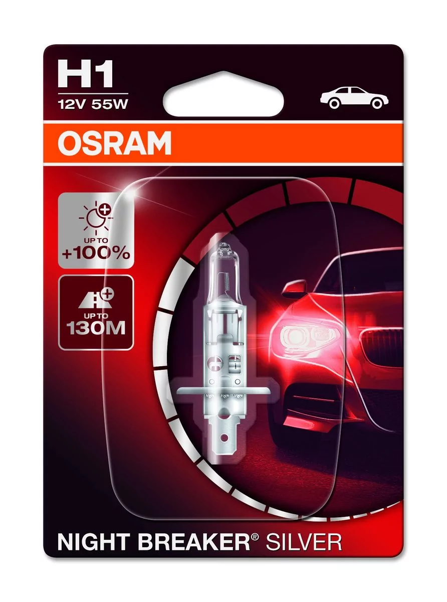 Żarówka OSRAM H1 Night Breaker Silver +100% (1 sztuka)