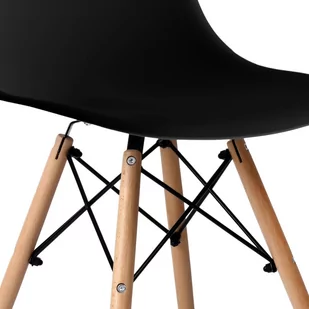 Krzesło skandynawskie PARIS czarne - Krzesła - miniaturka - grafika 1