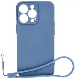 Bizon Etui Case Silicone Magnetic do Apple iPhone 13 Pro, granatowe - Etui i futerały do telefonów - miniaturka - grafika 1