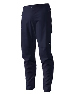 Odzież trekkingowa męska - Halti Spodnie funkcyjne Zip-Off "Pallas" w kolorze granatowym - grafika 1