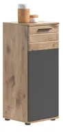 Szafki łazienkowe - Mason szafka łazienkowa 1 drzwi szary,dąbReplika . - miniaturka - grafika 1