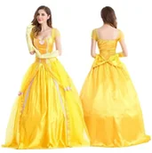 Stroje karnawałowe - Strój Kostium Sukienka Bella Cosplay Dla Dorosłych S/M 170/176 - miniaturka - grafika 1