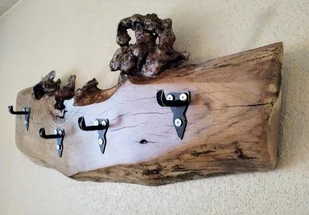 Wieszak drewniany boho - Wieszaki i stojaki - miniaturka - grafika 1