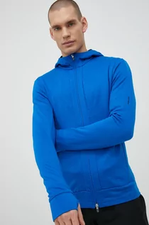 Bluzy męskie - Icebreaker bluza sportowa Quantum III męska z kapturem gładka - grafika 1