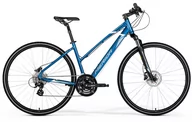 Rowery - Rower damski crossowy Merida Crossway 15-D lady XS (39) blue (steel blue/white) - miniaturka - grafika 1
