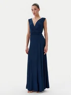 Sukienki - Rinascimento Sukienka wieczorowa CFC0122393003 Granatowy Regular Fit - miniaturka - grafika 1
