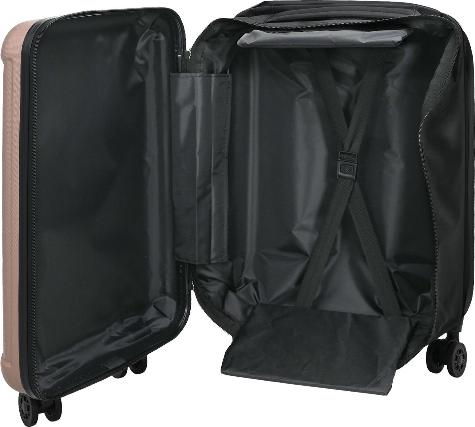 vidaXL Składana walizka Twarda 20'' Różowe złoto 34x23x55.5 cm ABS