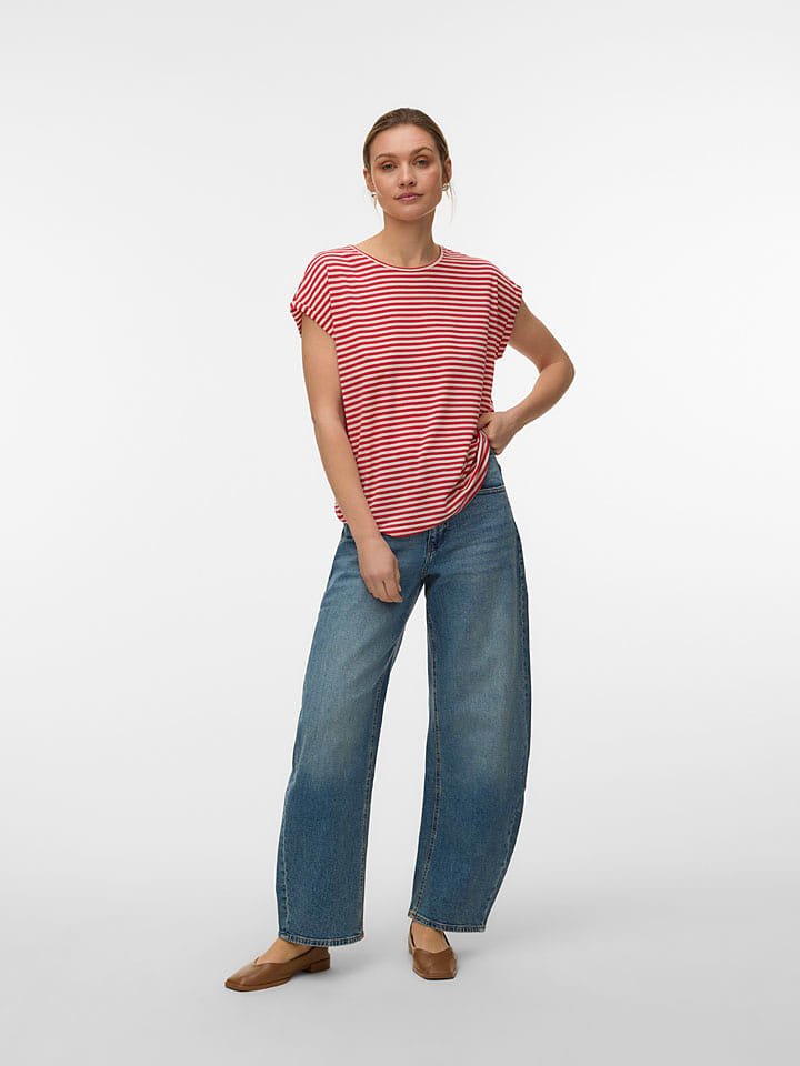 Vero Moda Koszulka w kolorze czerwono-białym