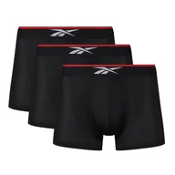 Majtki męskie - Bielizna męska Reebok C85513PKA SPORTS TRUNKS MED GLYYN Czarna - miniaturka - grafika 1