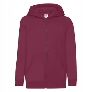 Bluza Dziecięca Z Kapturem Rozpinana Burgundowy r. 14-15(164) - Bluzy dla dziewczynek - miniaturka - grafika 1