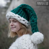 Czapki damskie - CZAPKA Mikołaja elfa z wełny owczej - miniaturka - grafika 1