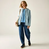 Kurtki i kamizelki sportowe damskie - Regatta Kurtka damska przeciwdeszczowa z membraną Bayletta Niebieski, Rozmiar: 48 - miniaturka - grafika 1