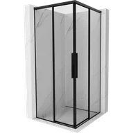 Kabiny prysznicowe - Mexen Rox Duo kabina prysznicowa rozsuwana 110 x 110 cm, czarna ramka, czarna - 8C2D-110-110-70-70 - miniaturka - grafika 1