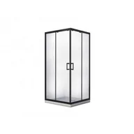 Kabiny prysznicowe - BESCO MKB-80-190-C MODERN BLACK kabina kwadratowa przejrzyste szkło 80 x 80 x 190 - miniaturka - grafika 1