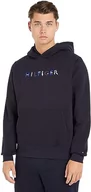 Bluzy męskie - Tommy Hilfiger Męska bluza z kapturem RWB Hilfiger, pustynne niebo, S, Pustynne niebo, S - miniaturka - grafika 1