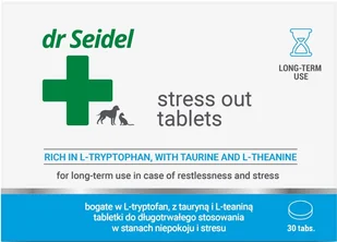 DR SEIDEL Stress Out Tabletki - Suplementy i witaminy dla kotów - miniaturka - grafika 1