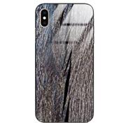 Etui i futerały do telefonów - Etui drewniane iPhone Xs Max Old Fashion Wood Blue Gray Forestzone Glass - miniaturka - grafika 1