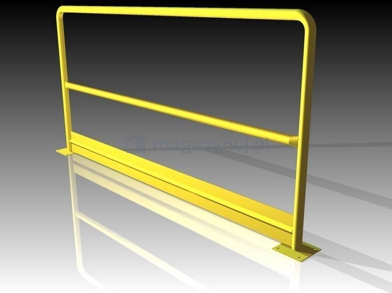 Metal/Emtul Barierka ochronna z blachą wzmacniającą dł. 1000 mm