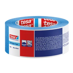 Taśma malarska Professional odporna na promieniowanie UV 50 m x 50 mm niebieska tesa - Folie i taśmy malarskie - miniaturka - grafika 1