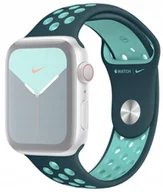 Akcesoria do smartwatchy - Apple Pasek sportowy Nike w kolorze nocnego turkusu/zielonej zorzy do koperty 44 mm - rozmiar standardowy-MXR12ZM/A - miniaturka - grafika 1