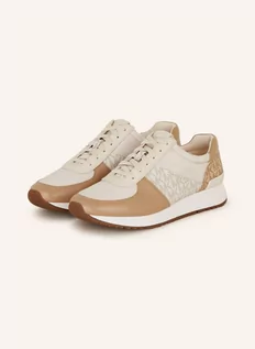 Sneakersy damskie - Michael Kors Sneakersy Allie Trainer beige - grafika 1