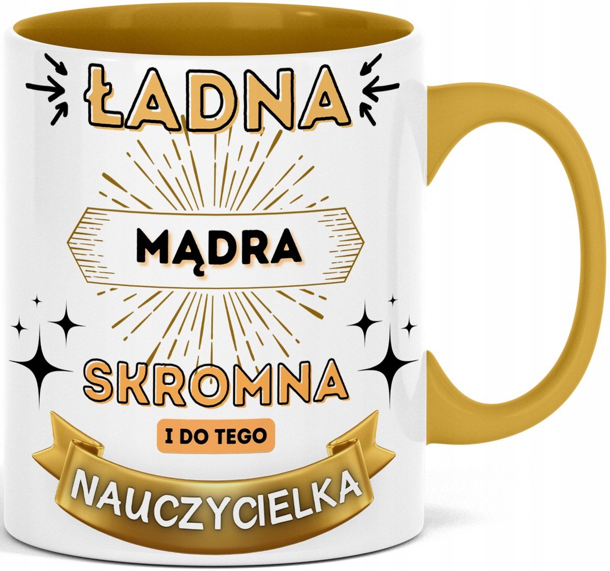 KUBEK DLA NAUCZYCIELKI ZABAWNY ŚMIESZNY NAPIS NADRUK ZE ZDJĘCIEM NADRUKIEM