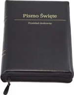 Religia i religioznawstwo - Biblia Stare i Nowe Przymierze Przekład dosłowny EIB wyd.IV średnia A5 ekoskóra złoto zamek index czarna - miniaturka - grafika 1
