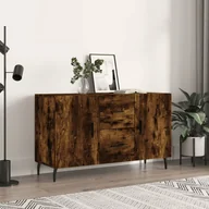 Komody - vidaXL Komoda, przydymiony dąb, 100x36x60 cm, materiał drewnopochodny - miniaturka - grafika 1