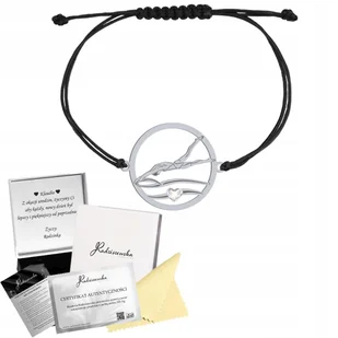 Bransoletka Srebrna z Pływakiem Pływak Sznurek Prezent GRAWER GRATIS - Bransoletki - miniaturka - grafika 1