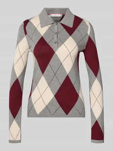 Sweter o kroju slim fit z czystej bawełny - Swetry damskie - miniaturka - grafika 1