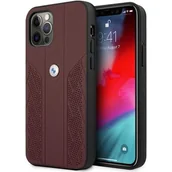 Etui i futerały do telefonów - BMW Etui BMHCP12LRSPPR iPhone 12 Pro Max 6,7" czerwony/red hardcase Leather Curve Perforate - miniaturka - grafika 1