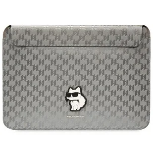 Torba na tablet KARL LAGERFELD Saffiano Monogram Choupette 14 Srebrny - Etui do tabletów - miniaturka - grafika 1