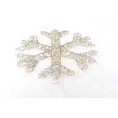 Oświetlenie świąteczne - Dekoracja śnieżynka 30 LED 39 x 3 x 39 cm złoty - miniaturka - grafika 1