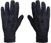 Rękawiczki rowerowe - CZARNE Rękawiczki grube ocieplane z futerkiem - miniaturka - grafika 1
