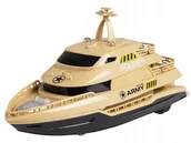 Zabawki do kąpieli - Łódź Jacht Na Kółkach Z Muzyką Oraz Efektami Świetlnymi - Karton Ozdobny - miniaturka - grafika 1