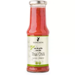 Sanchon Sos thai chili wegański bezglutenowy 210 ml Bio - Majonezy i dressingi - miniaturka - grafika 1